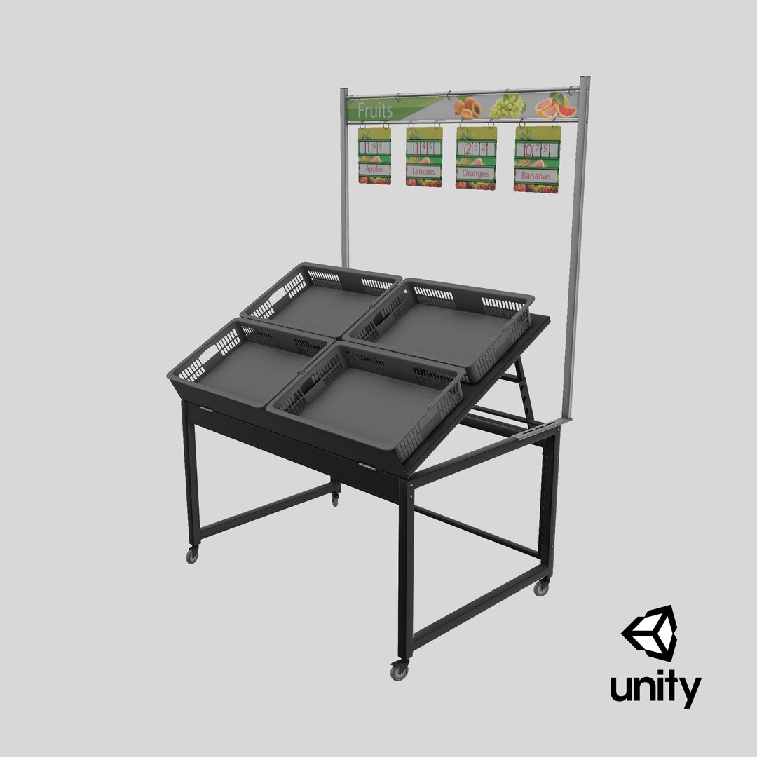 Fruit Display Rack with Price Tags model https://p.turbosquid.com/ts-thumb/Ak/n9dqQ5/tY/stemcell_unity_render/png/1715243493/1920x1080/fit_q87/d741036f6eead0f0f2ddd94cfc12459d4529928b/stemcell_unity_render.jpg