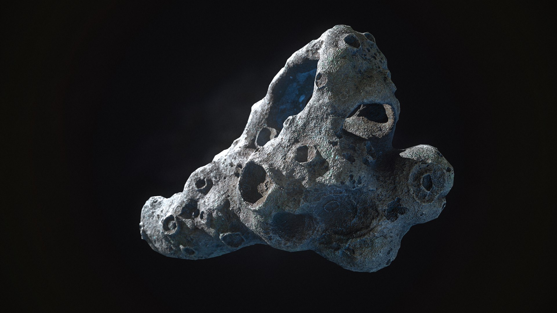 Realistic Asteroid 3D Model - TurboSquid 2135652