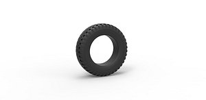 3D Diecast offroad tire 23 Scale 1 to 10