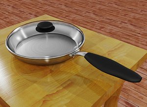 fry pan 3d model
