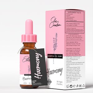 Essential Oil Blend Harmony 3D model