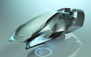 3D T Hover Car 66