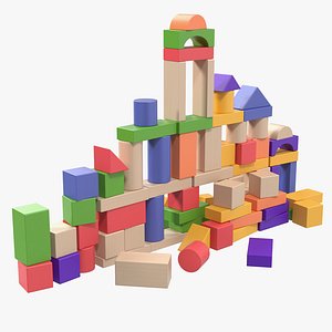 3D baby building blocks
