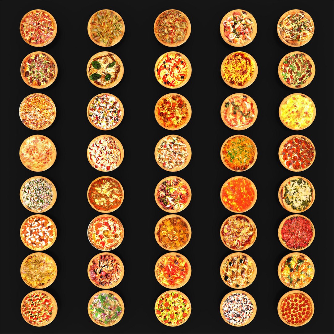 pizza food 3D model https://p.turbosquid.com/ts-thumb/Ak/tq85VH/Z4mbXrfW/pizzaall/jpg/1602963576/1920x1080/fit_q87/721c9f55f34c31efc3c07c5dc7de664e0d22b742/pizzaall.jpg