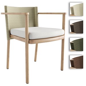 Garden chair Kettal Giro 3D model