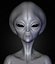 3D Alien Gray Game Character model