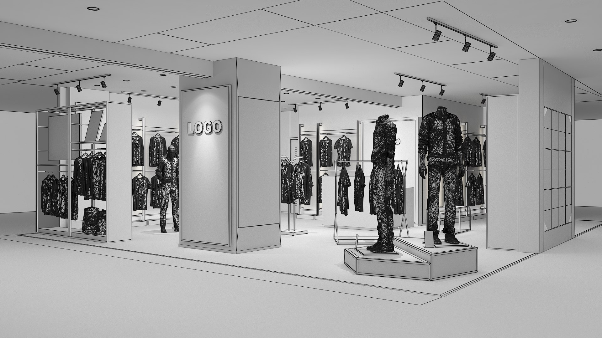 3D Model Clothing Store 12 - TurboSquid 2115873