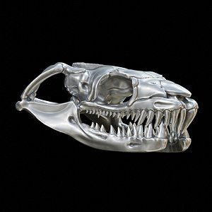 3D model snake skull pendant