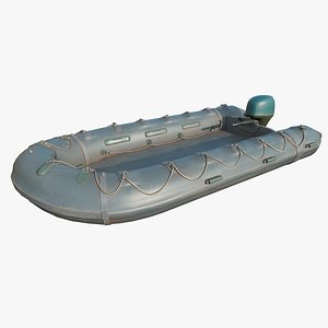 3D Motor Rubber Boat