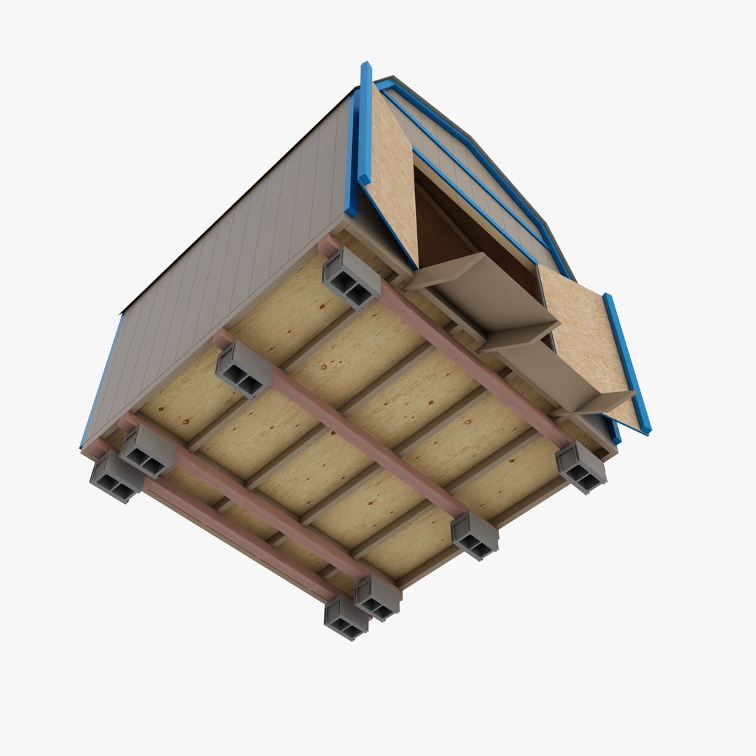 Storage Building 3d Model