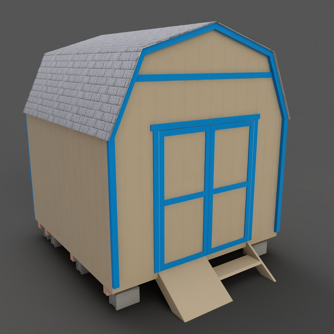 Storage Building 3d Model