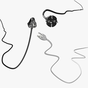 Rigged Electric Plugs Collection for Cinema 4D 3D model