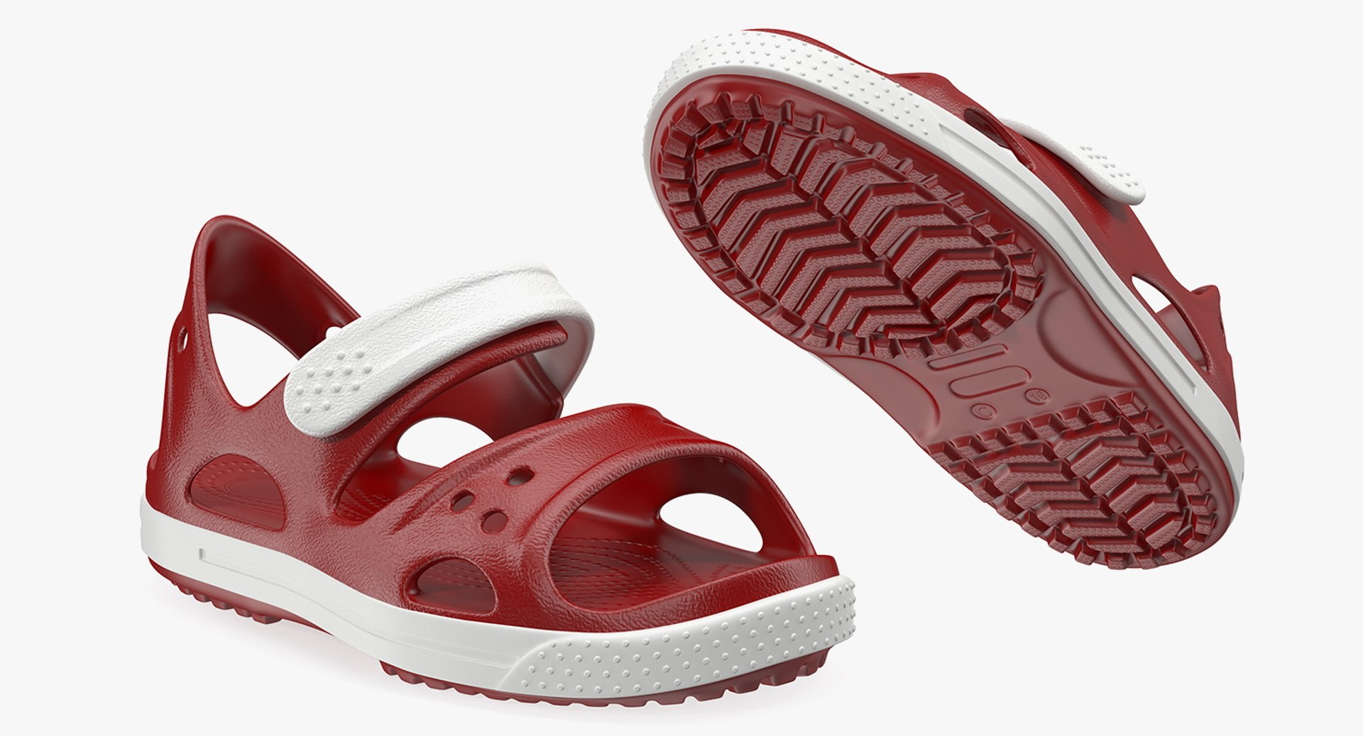 Summer Children Sandals 3D Model 3D model preview