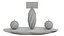 Modern Decorative Candle Set with Tray