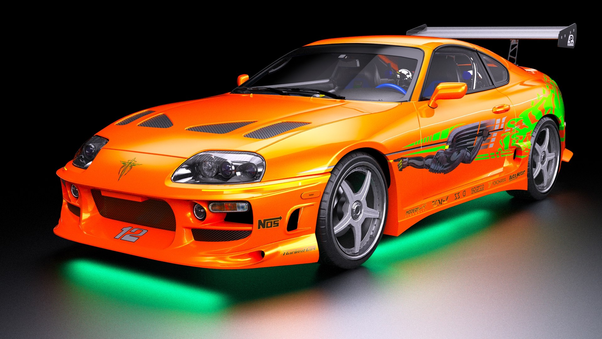 3D The Fast The Furious Toyota Supra 1994 Mk IV TurboSquid 2375403