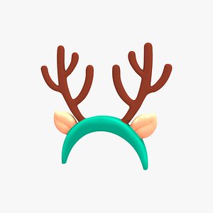 Prop124 Deer Headband model