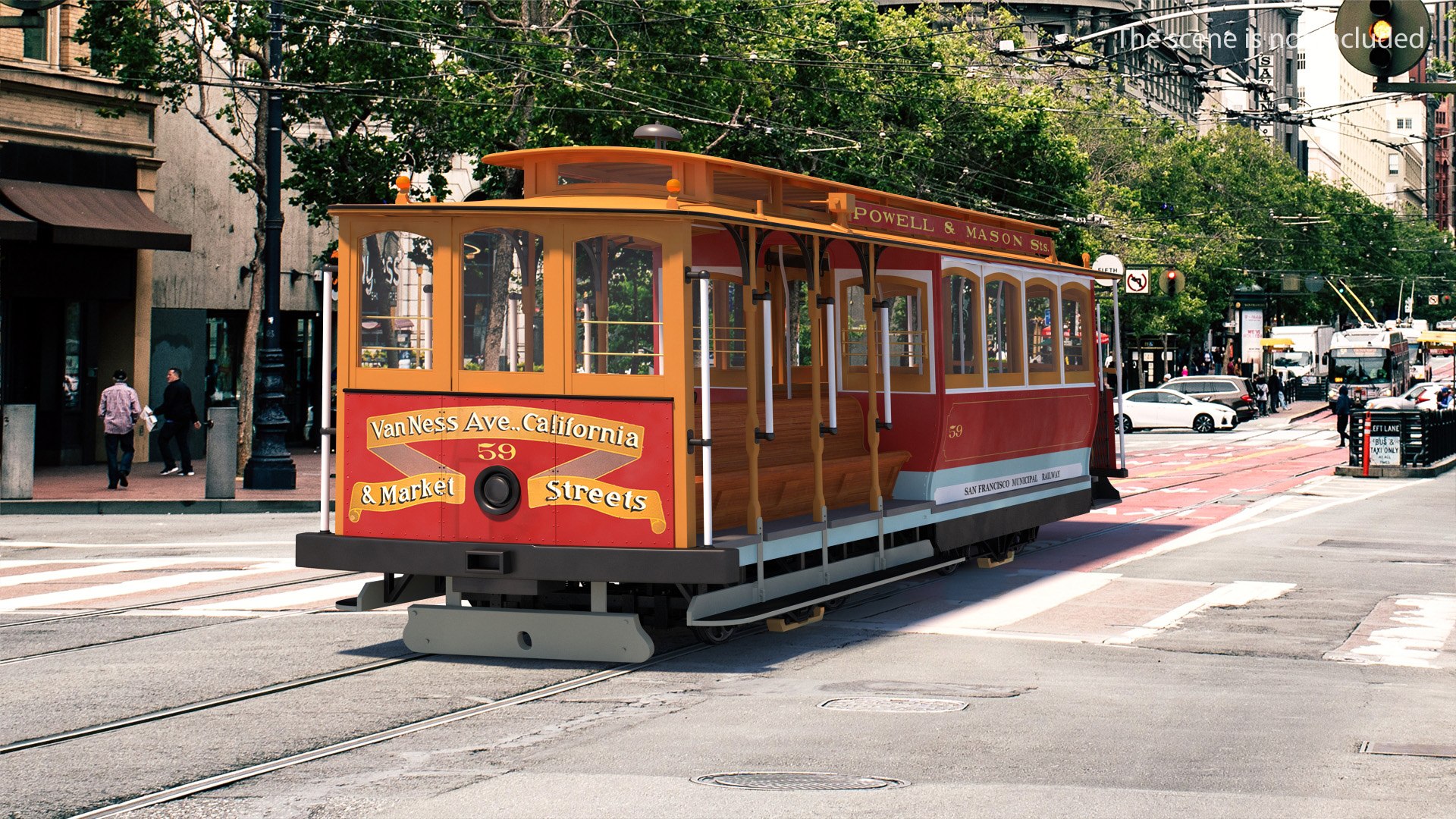 San francisco cable car 3D model - TurboSquid 1623898