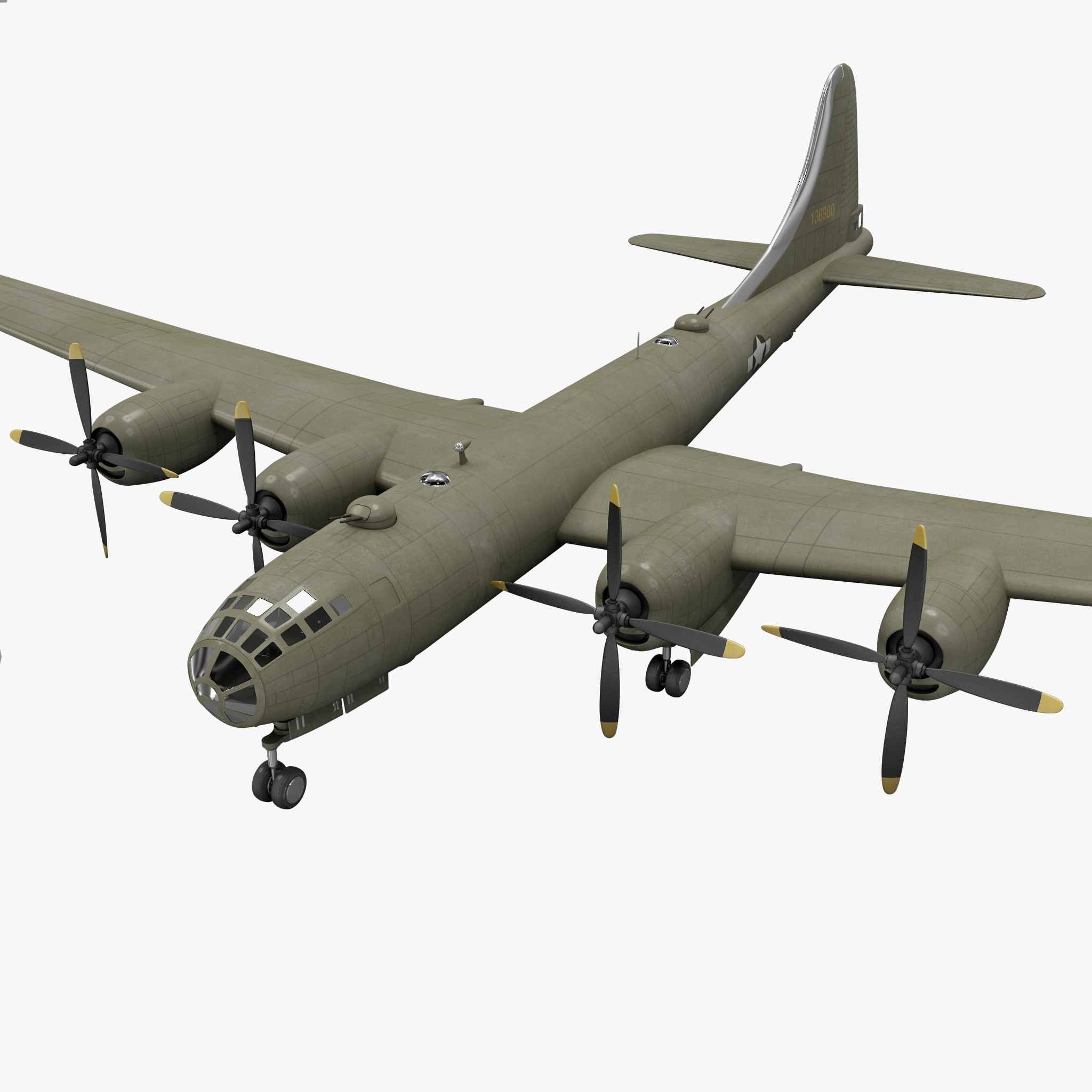 3d world war ii bomber model