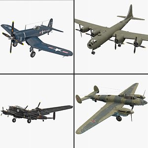 3d world war ii bomber model