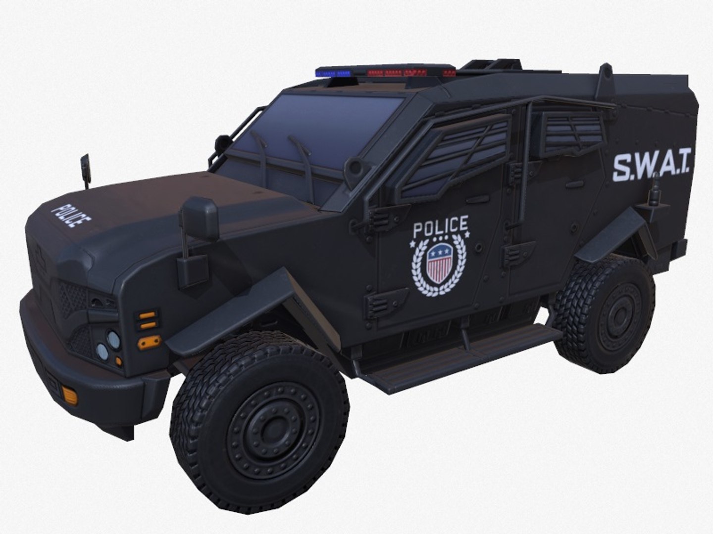 Car Armored Black Swat 3D - TurboSquid 1421512