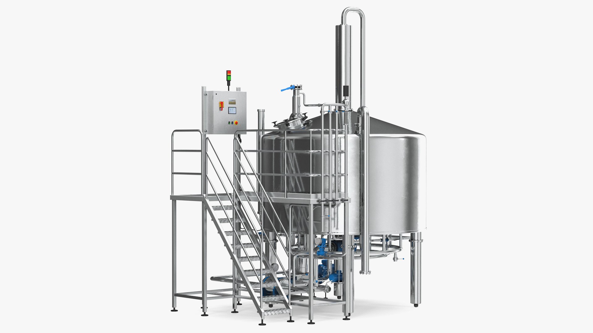 Whiskey Production Plant 3D model preview
