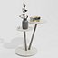 Lot de 5 tables d'appoint photoréalistes au style minimaliste et moderne