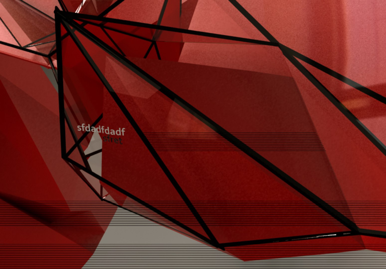 abstract scene 3d model