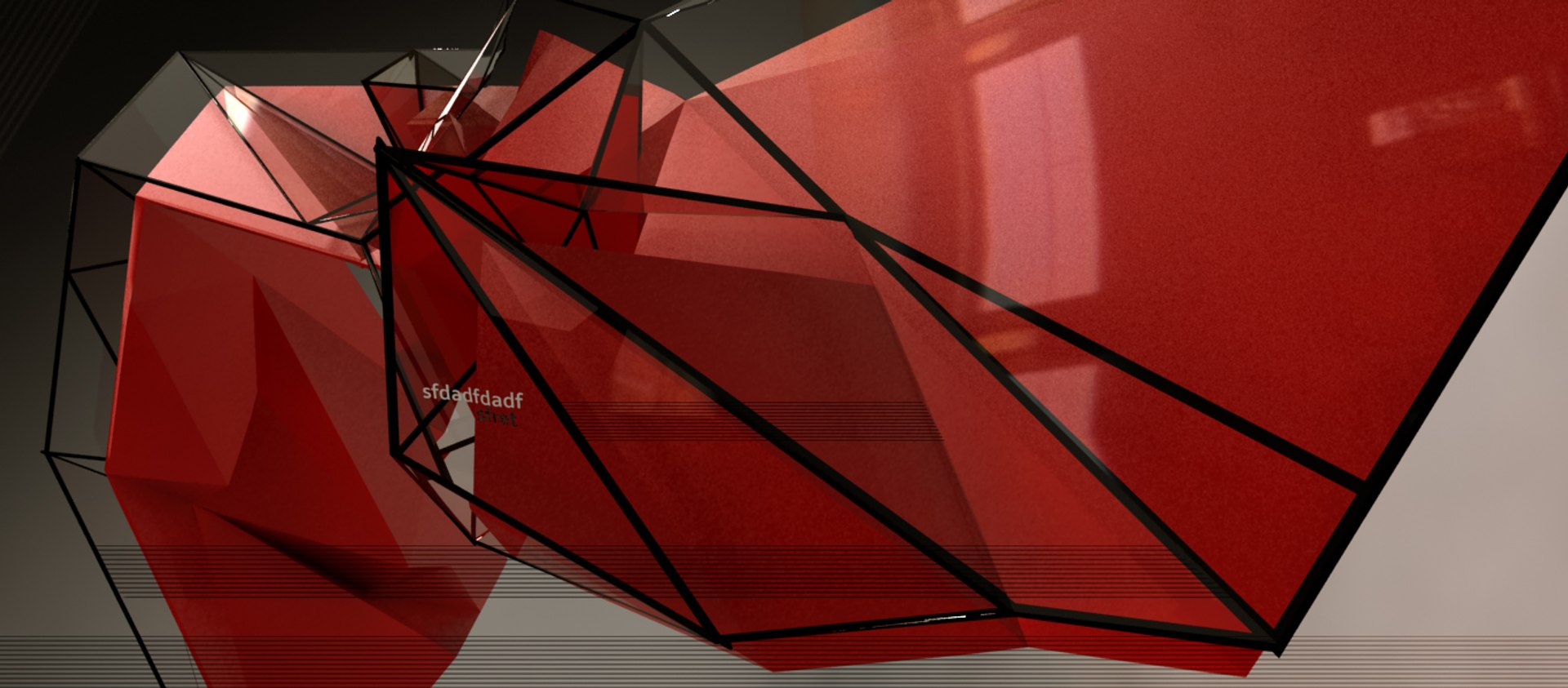 abstract scene 3d model