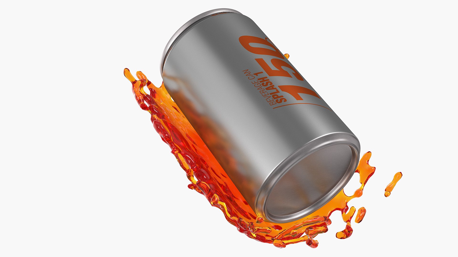 3D model Splash 1 Slim Can 150ml - TurboSquid 1717511