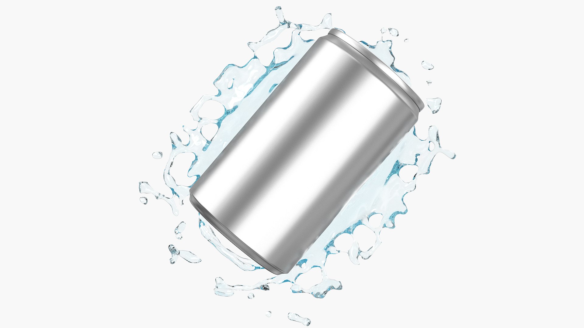 3D model Splash 1 Slim Can 150ml - TurboSquid 1717511