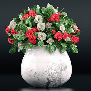 3d flowers vase
