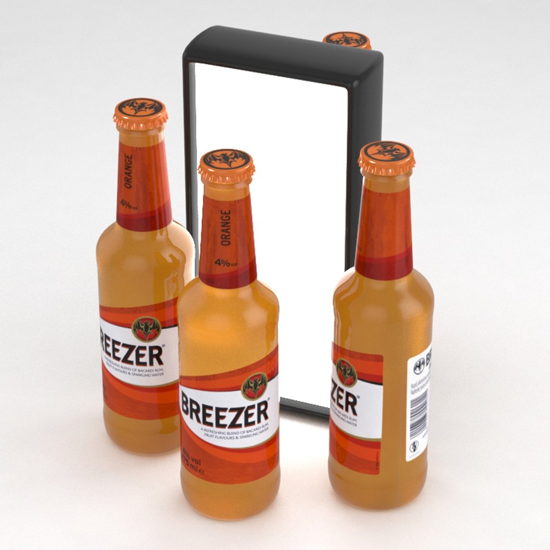 Alcohol bottle breezer model TurboSquid 1220169