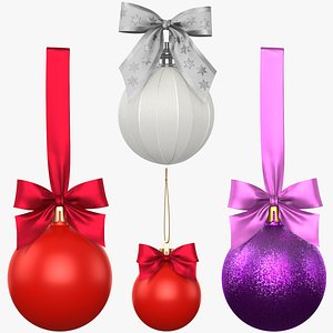 Collection Christmas Ball PBR 3D model