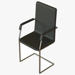 3D meeting room chair seat model