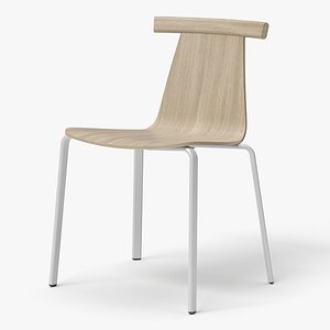 modern stackable chair 3D model