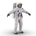 Astronaut NASA Wearing Spacesuit A7L