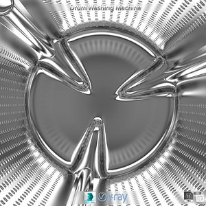 drum washing machine 3d max
