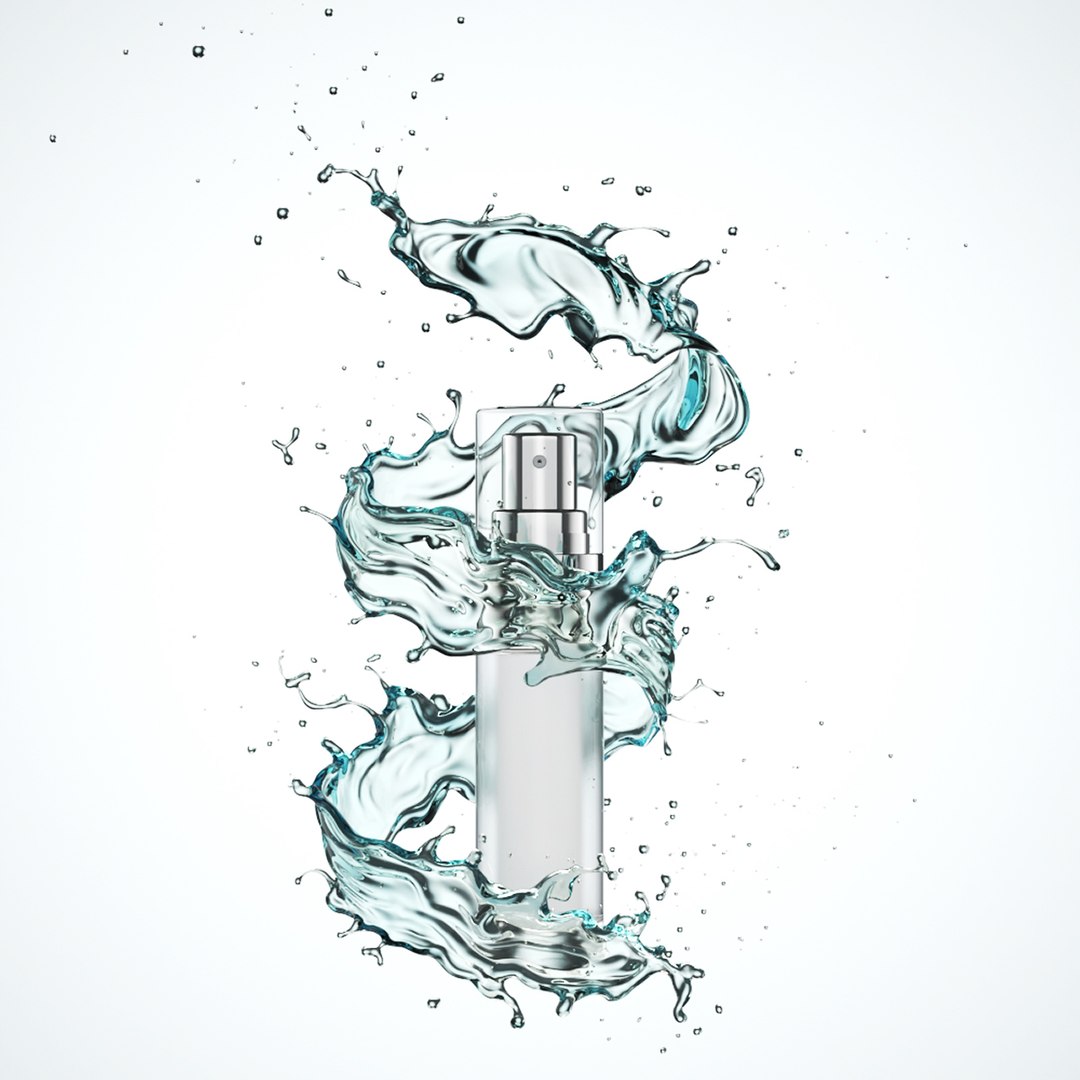 Cosmetic water splash 3D - TurboSquid 1437590