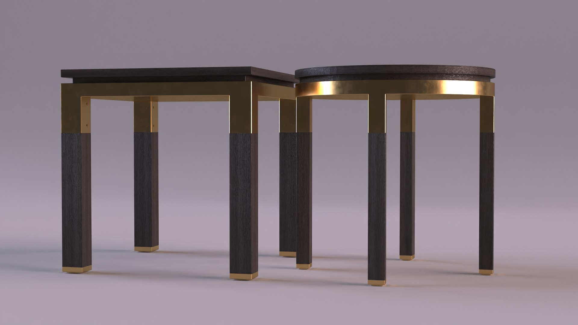 Side Tables Pair 3D Model - TurboSquid 2238412