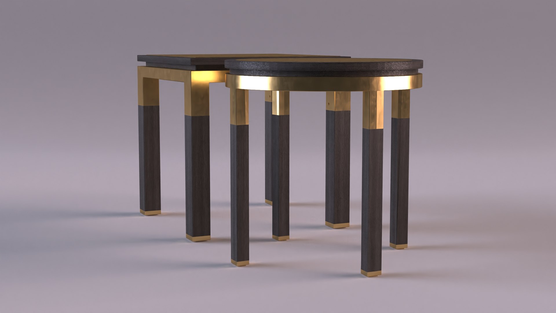Side Tables Pair 3D Model - TurboSquid 2238412