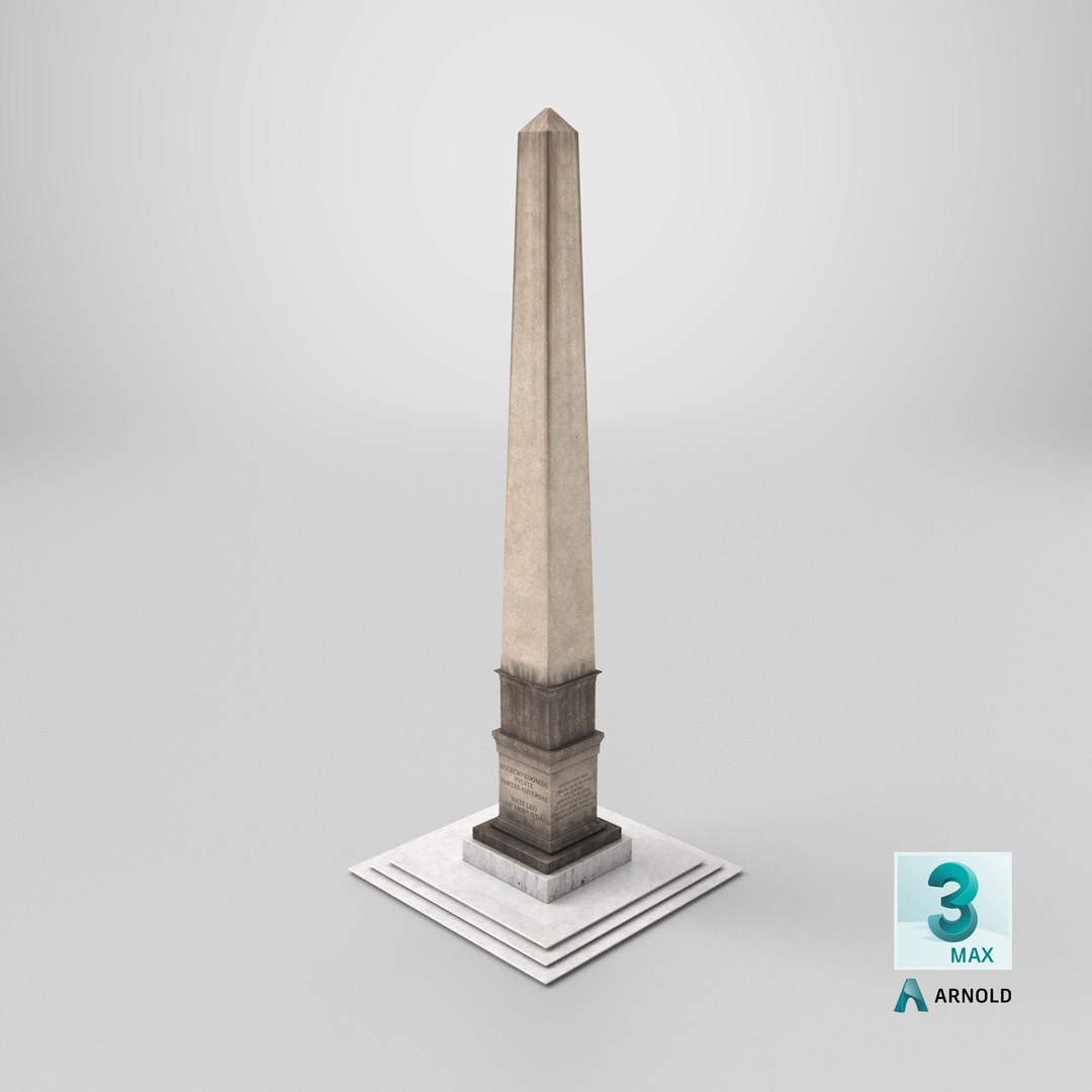 Ancient Roman Obelisk model https://p.turbosquid.com/ts-thumb/Al/mhr3IG/1w/stemcell_max_arnold_render/png/1743692205/1920x1080/fit_q87/fed959c298d374d22cf93b3980bf2370a53d7074/stemcell_max_arnold_render.jpg