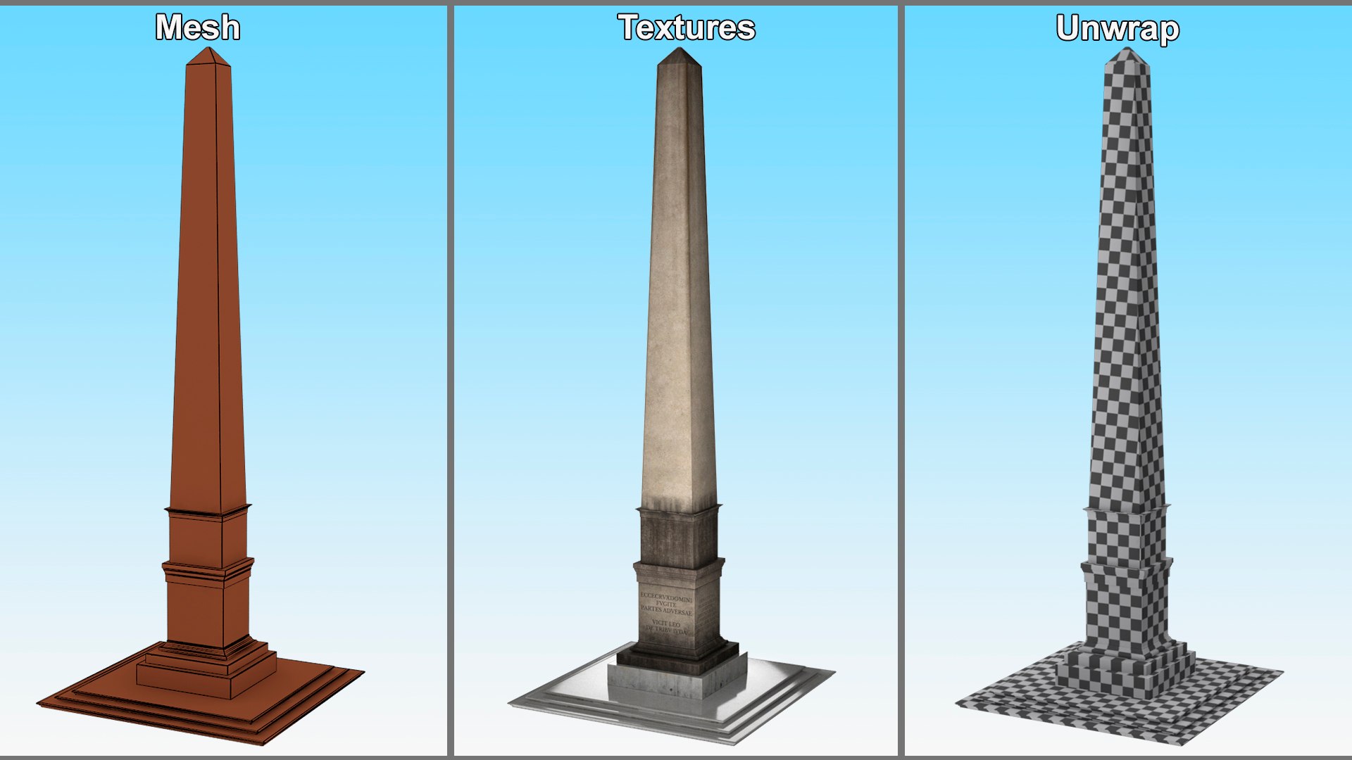 Ancient Roman Obelisk model https://p.turbosquid.com/ts-thumb/Al/mhr3IG/5o/ancient_roman_obelisk_009/jpg/1739358163/1920x1080/fit_q87/ccd9cced089c69b9b327a80aeb8db4ea82b20415/ancient_roman_obelisk_009.jpg