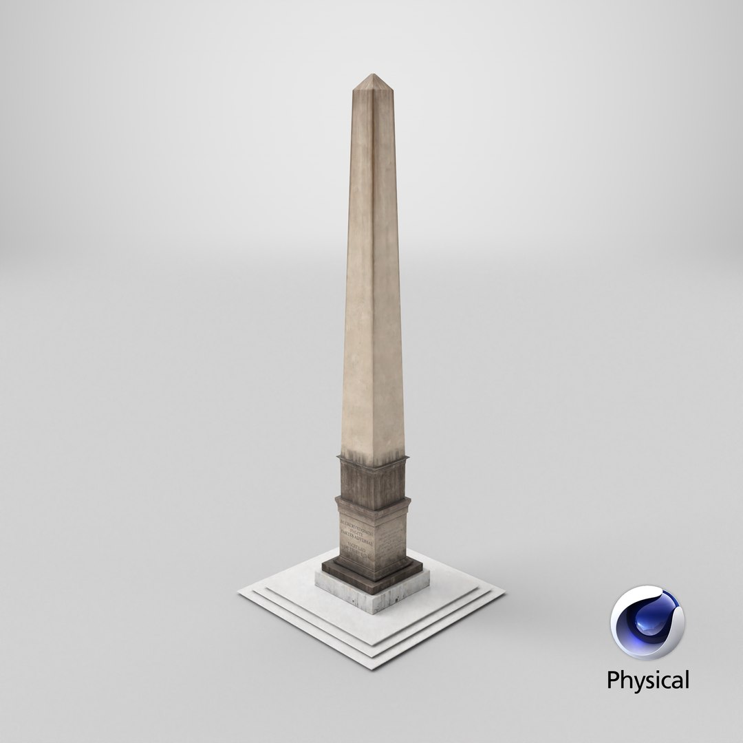 Ancient Roman Obelisk model https://p.turbosquid.com/ts-thumb/Al/mhr3IG/76/stemcell_cinema_4d_physical_render/png/1743692202/1920x1080/fit_q87/ad687d0ac4fbe26097cc77fbe449b961a2c4d99d/stemcell_cinema_4d_physical_render.jpg