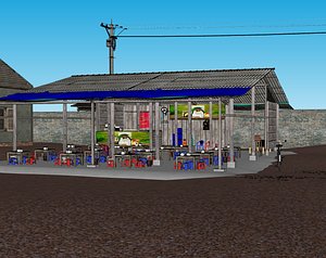 3D MYANMAR TEA SHOP