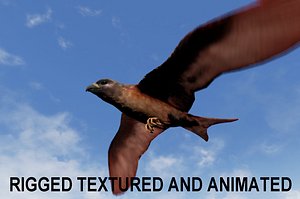 3d obj falcon animations pray