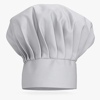 White Puffy Chef Hat