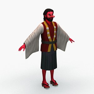3D model demon god character