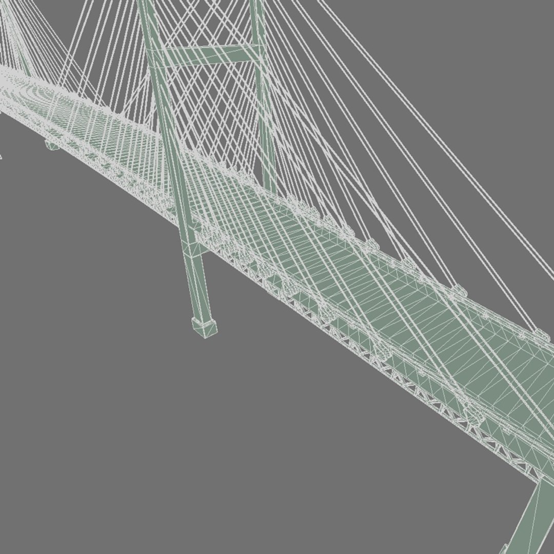 3d Suspended Bridge Bay Model