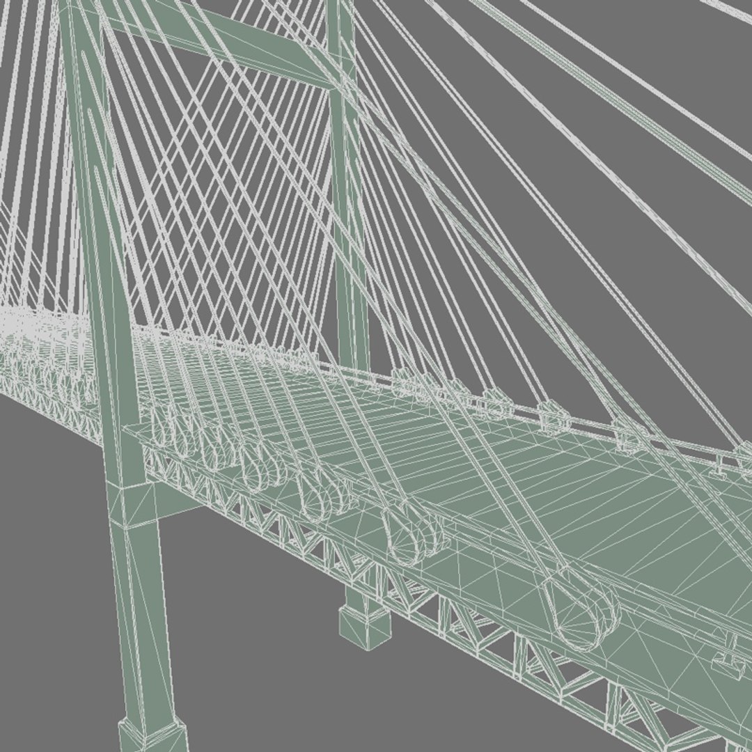 3d Suspended Bridge Bay Model