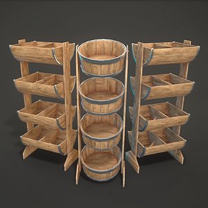 bucket shelves model